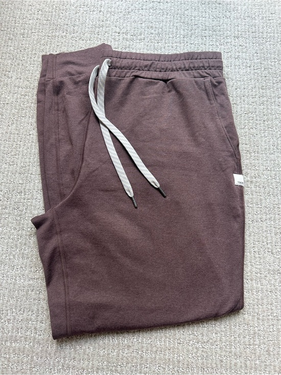Vuori Pants - Vuori Cozy Maroon/Brown Drawstring Joggers